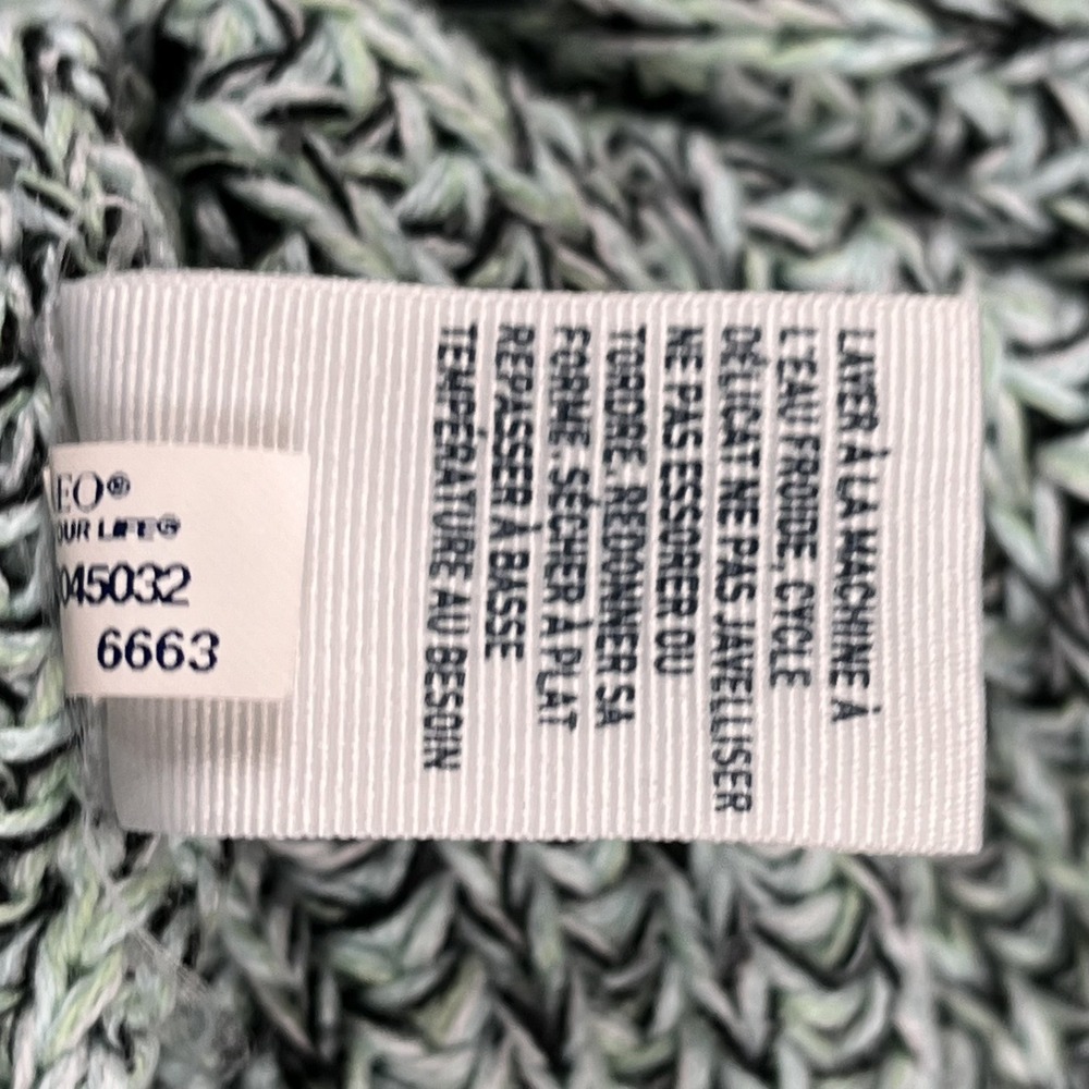 American Eagle Outfitters Sweater Womens Medium Marled Gray Knit Cotton Winter - Picture 6 of 7